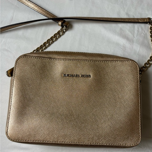Michael Kors Gold Crossbody Bag - Picture 2 of 4